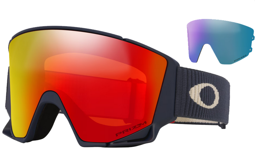 Горнолыжная маска Oakley Flow Scape Prizm Snow Torch Iridium L