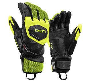 Купить перчатки зимние Leki WCR Venom SL 3D black-ice lemon 