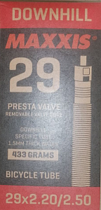 Maxxis Downhill 29x2.20/2.50 presta - вело камера Купить Maxxis Downhill 29x2.20/2.50 presta - вело камера