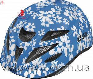 Детский велосипедный шлем Abus Hubble Blue Flower (S)