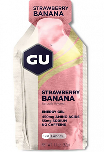 GU Energy Strawberry Banana - енергетичний гелій GU Energy Strawberry Banana - енергетичний гелій в магазине VeloViva