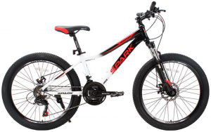 Подростковый велосипед Spark Montero JR 24" white black цена ниже постоянным покупателям