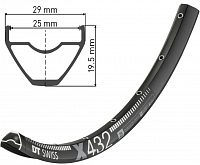 Велосипедный обод DT Swiss X 432 29" (622x25) TLR
