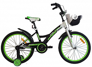 Детский велосипед VNC Wave AC 16 black/green
